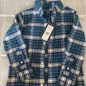 Vineyard Vines boys button up flannel shirt